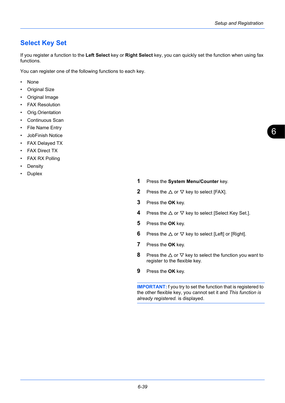 Select key set, Select key set -39 | TA Triumph-Adler P-3525 MFP User Manual | Page 151 / 185