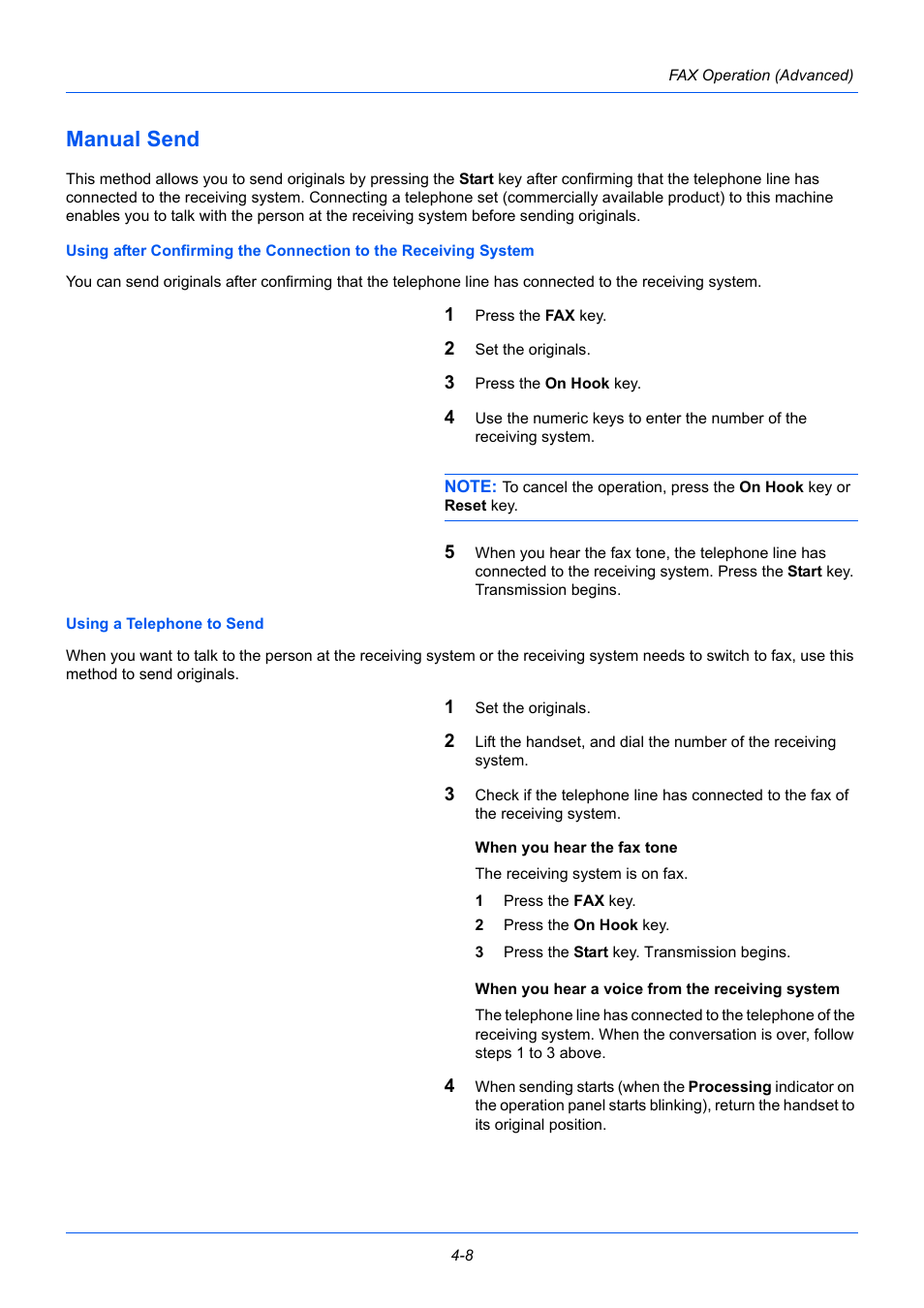 Manual send, Manual send -8 | TA Triumph-Adler P-3525 MFP User Manual | Page 62 / 185