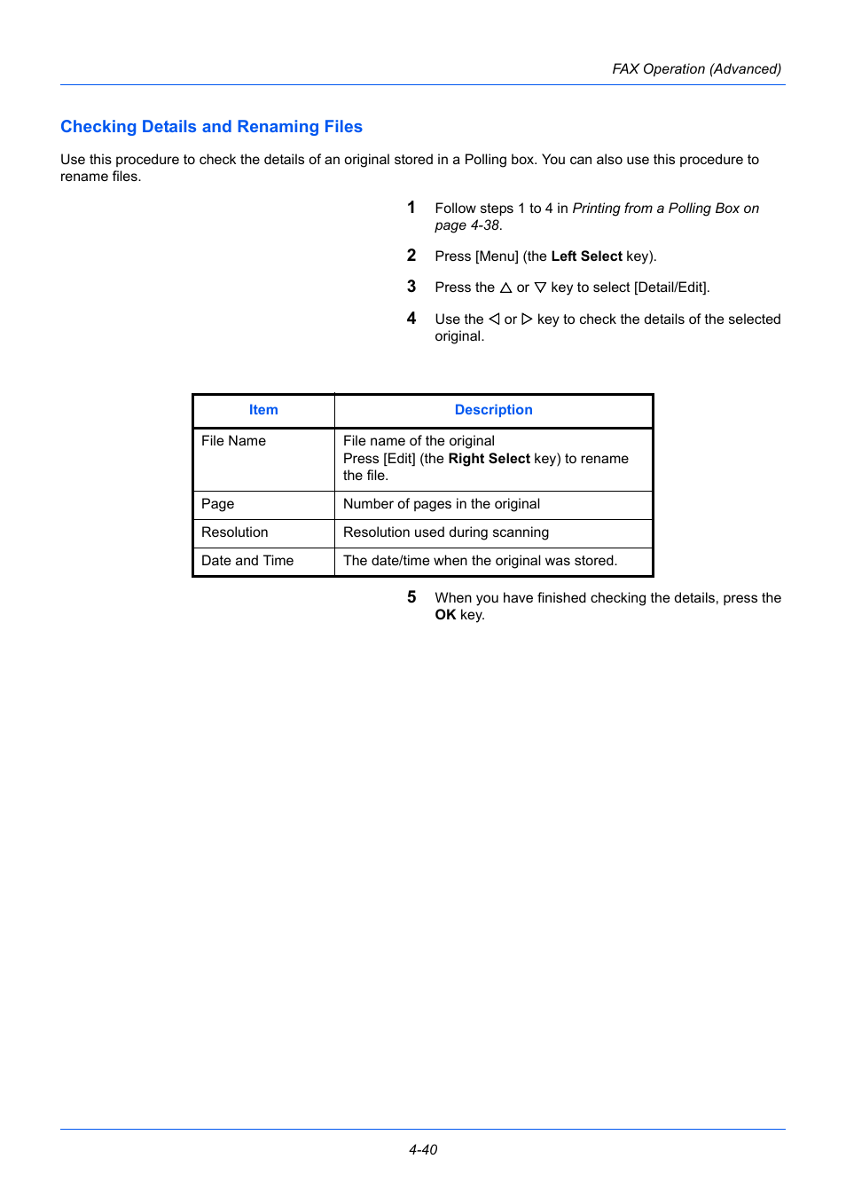 Checking details and renaming files | TA Triumph-Adler P-3525 MFP User Manual | Page 94 / 185