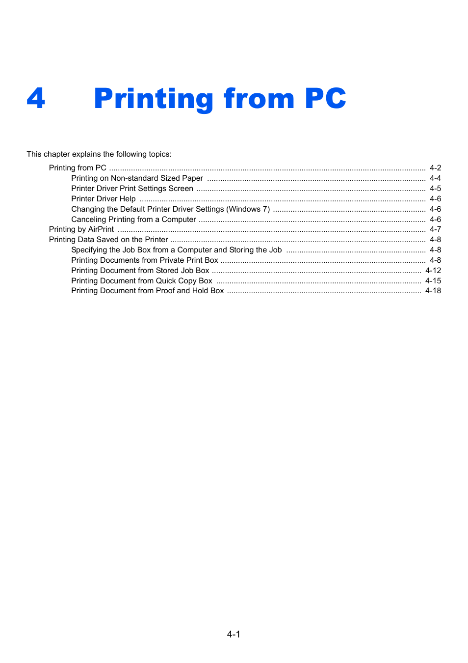4 printing from pc, Printing from pc -1, Printing from pc | 4printing from pc | TA Triumph-Adler P-4030 MFP User Manual | Page 139 / 397
