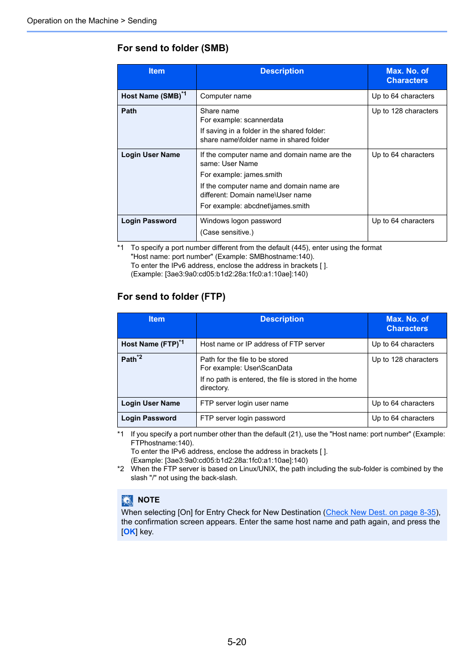 For send to folder (smb) for send to folder (ftp) | TA Triumph-Adler P-4030 MFP User Manual | Page 178 / 397