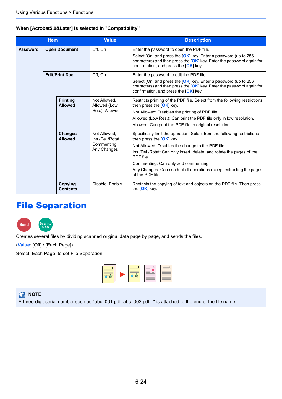 File separation, File separation -24 | TA Triumph-Adler P-4030 MFP User Manual | Page 230 / 397