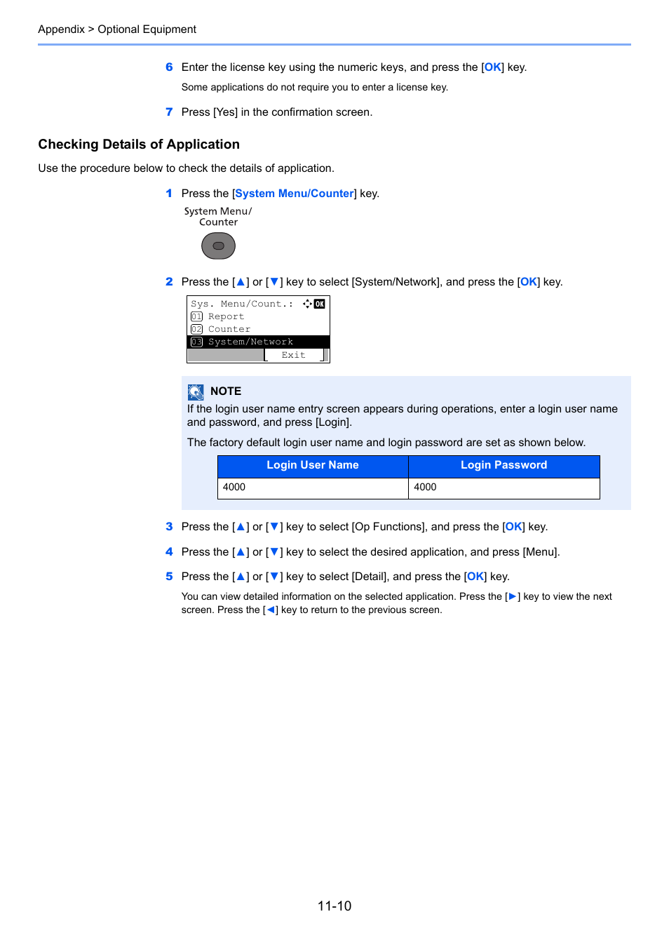 Checking details of application | TA Triumph-Adler P-4030 MFP User Manual | Page 367 / 397