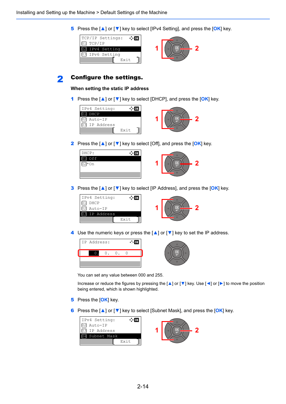 Configure the settings | TA Triumph-Adler P-4030 MFP User Manual | Page 56 / 397