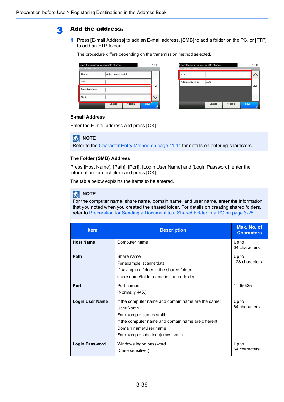 Add the address | TA Triumph-Adler P-4030i MFP User Manual | Page 133 / 421