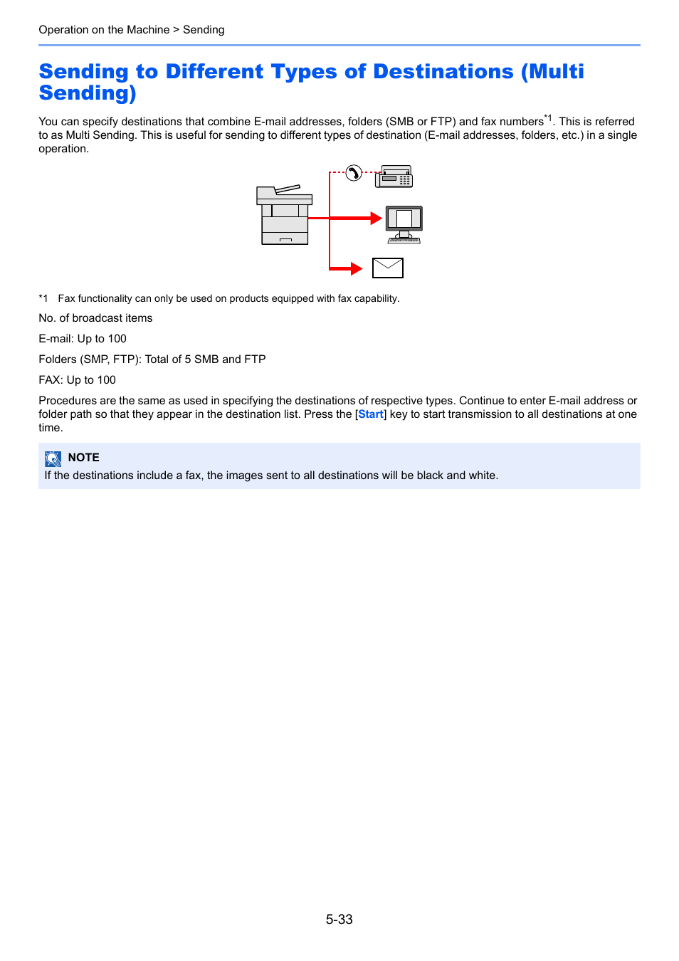 R to, Sending to different types of destinations (multi | TA Triumph-Adler P-4030i MFP User Manual | Page 191 / 421