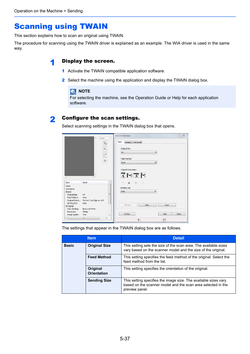 Scanning using twain, Scanning using twain -37 | TA Triumph-Adler P-4030i MFP User Manual | Page 195 / 421