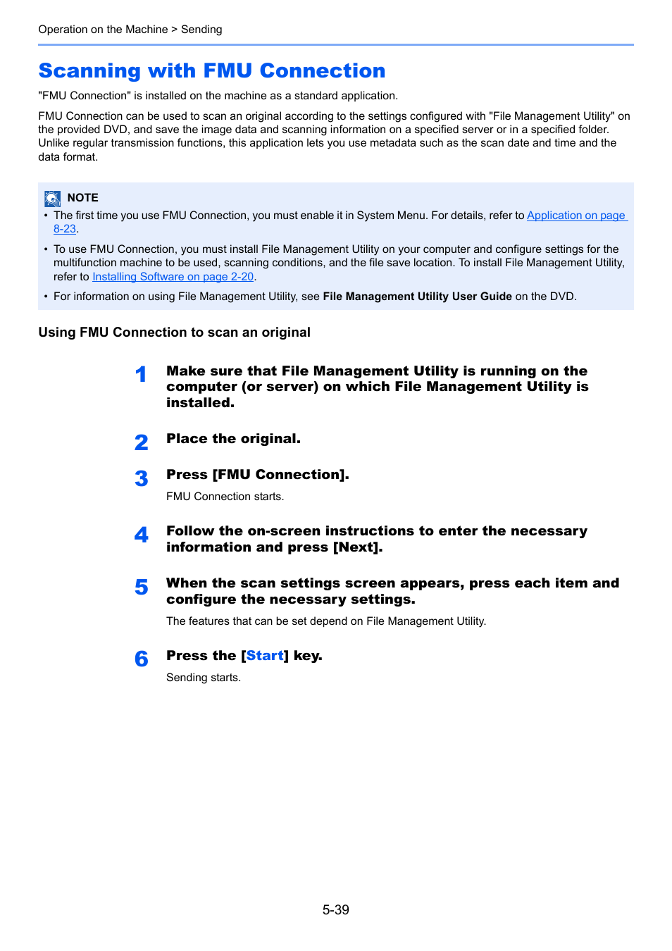 Scanning with fmu connection, Scanning with fmu connection -39 | TA Triumph-Adler P-4030i MFP User Manual | Page 197 / 421