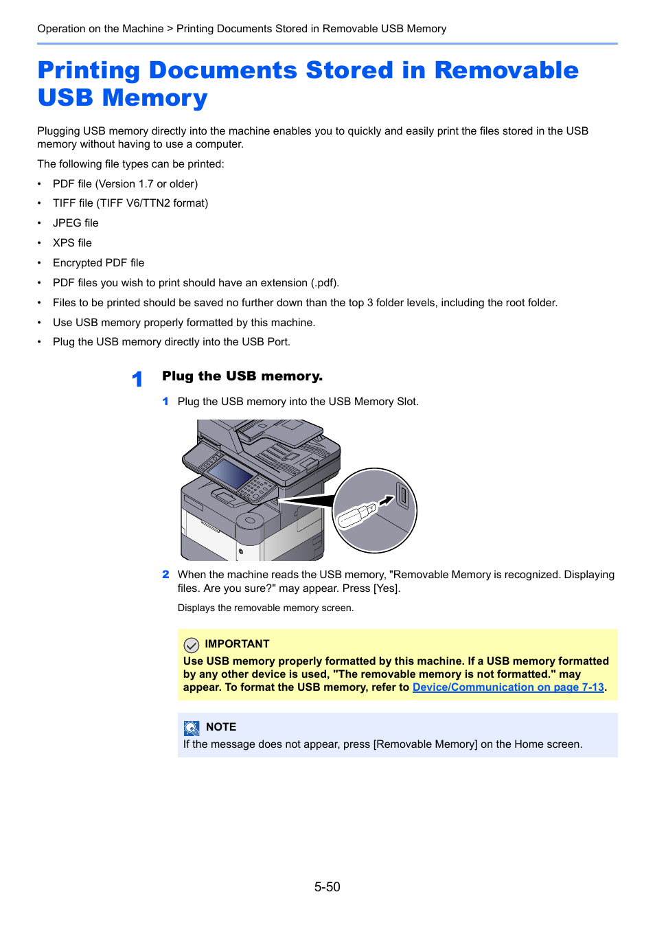 Printing documents stored in removable usb memory, Removable memory box | TA Triumph-Adler P-4030i MFP User Manual | Page 208 / 421