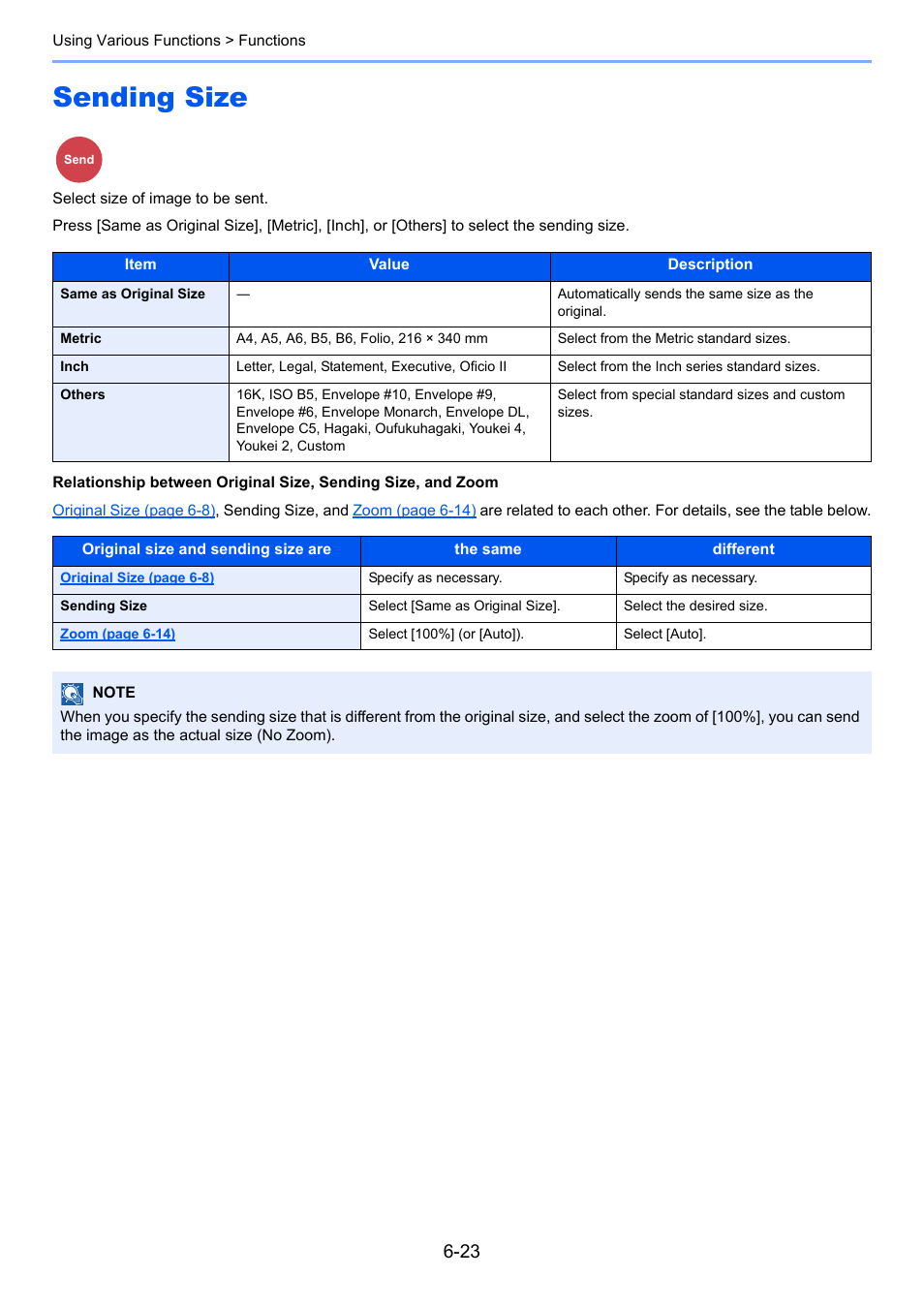 Sending size, Sending size -23 | TA Triumph-Adler P-4030i MFP User Manual | Page 235 / 421