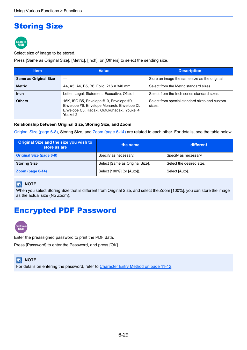 Storing size, Encrypted pdf password, Storing size -29 encrypted pdf password -29 | Pdf password, Ing size | TA Triumph-Adler P-4030i MFP User Manual | Page 241 / 421