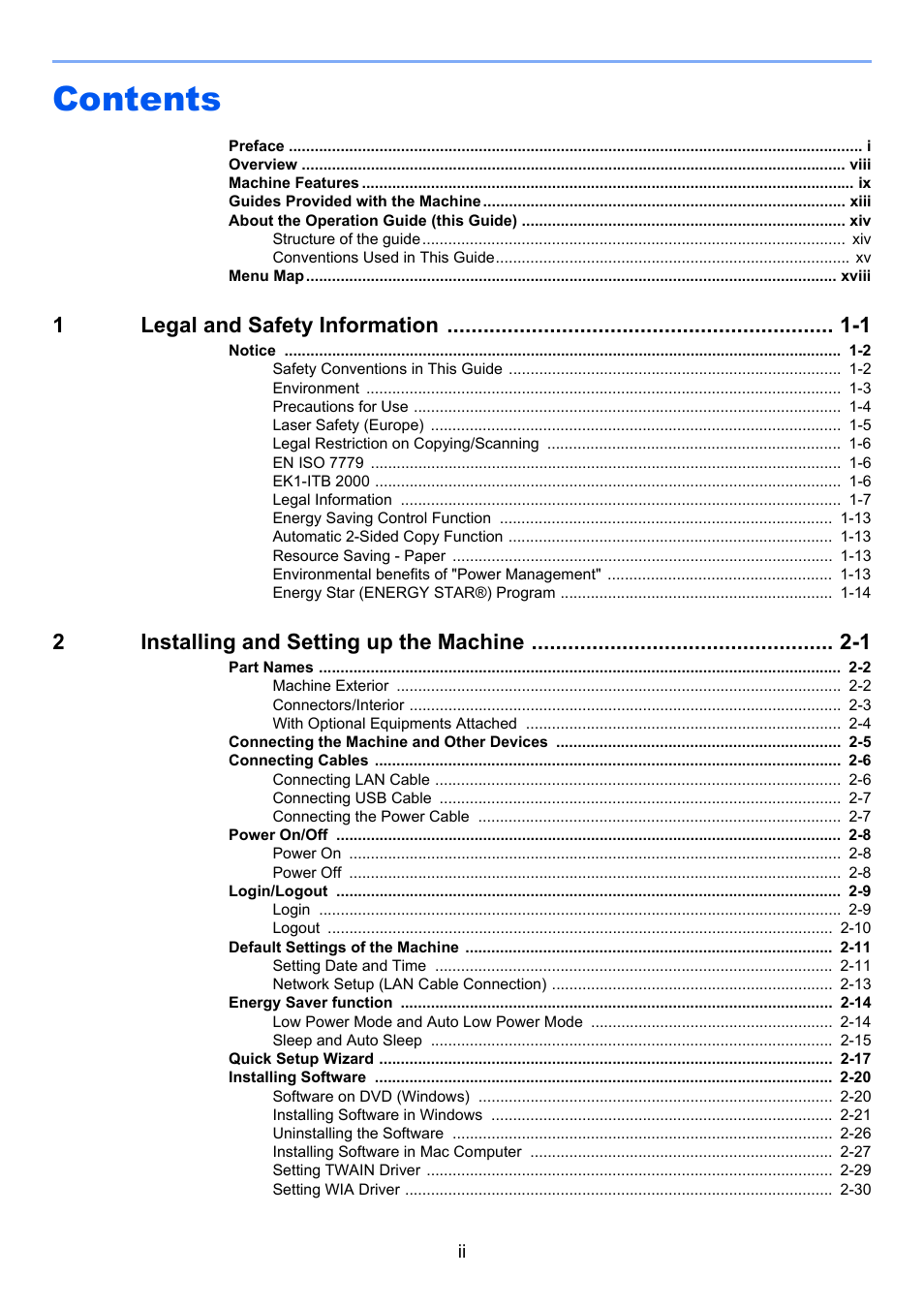 TA Triumph-Adler P-4030i MFP User Manual | Page 3 / 421