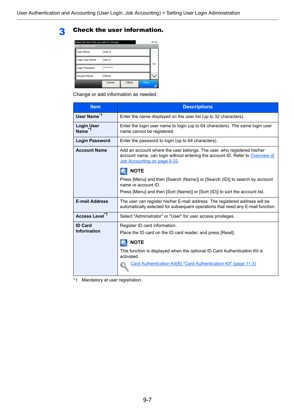 Check the user information | TA Triumph-Adler P-4030i MFP User Manual | Page 305 / 421