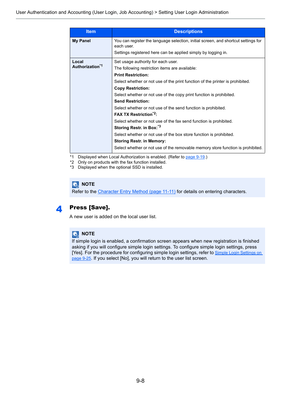 Press [save | TA Triumph-Adler P-4030i MFP User Manual | Page 306 / 421