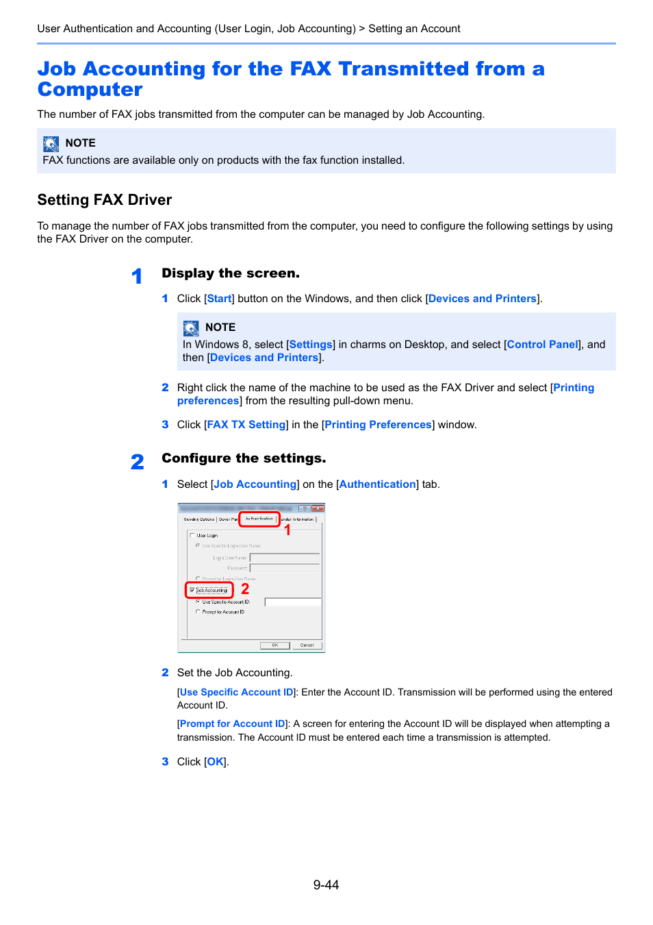 Setting fax driver | TA Triumph-Adler P-4030i MFP User Manual | Page 342 / 421