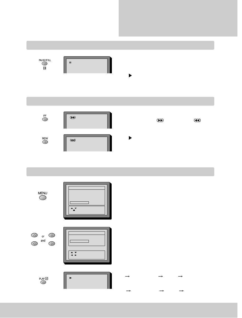 Still variable picture search continuous play | Daewoo GB20F8T2 User Manual | Page 17 / 38
