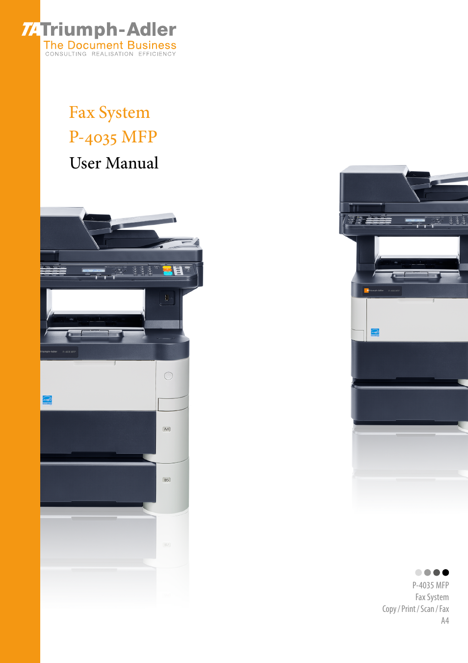 TA Triumph-Adler P-4035 MFP User Manual | 214 pages