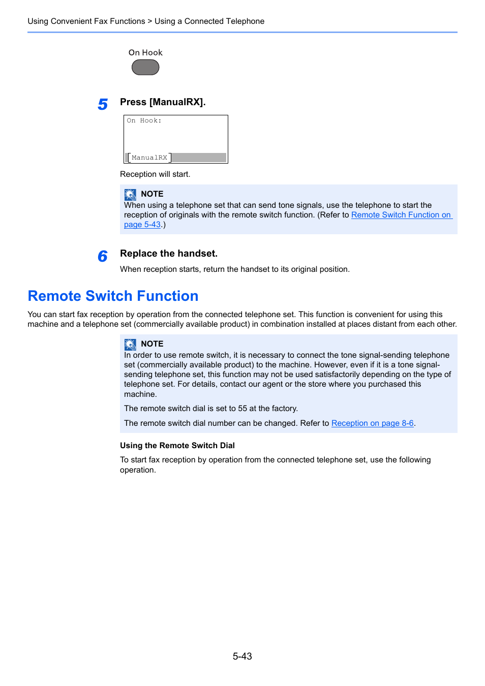 Remote switch function, Remote switch function -43 | TA Triumph-Adler P-4035 MFP User Manual | Page 121 / 214