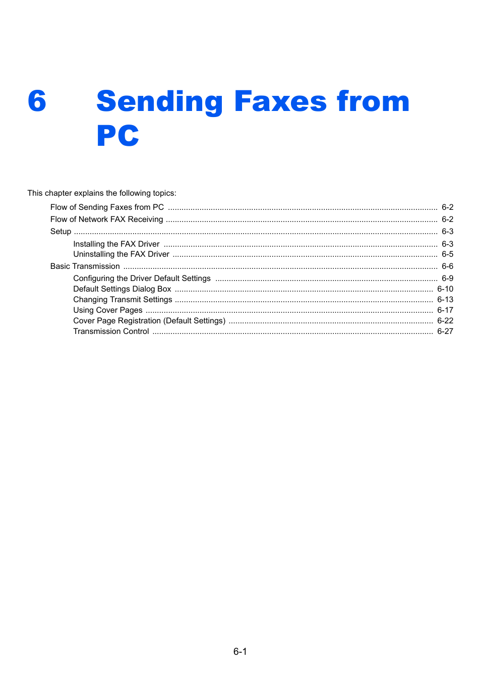 6 sending faxes from pc, Sending faxes from pc -1, Sending faxes from pc | 6sending faxes from pc | TA Triumph-Adler P-4035 MFP User Manual | Page 123 / 214