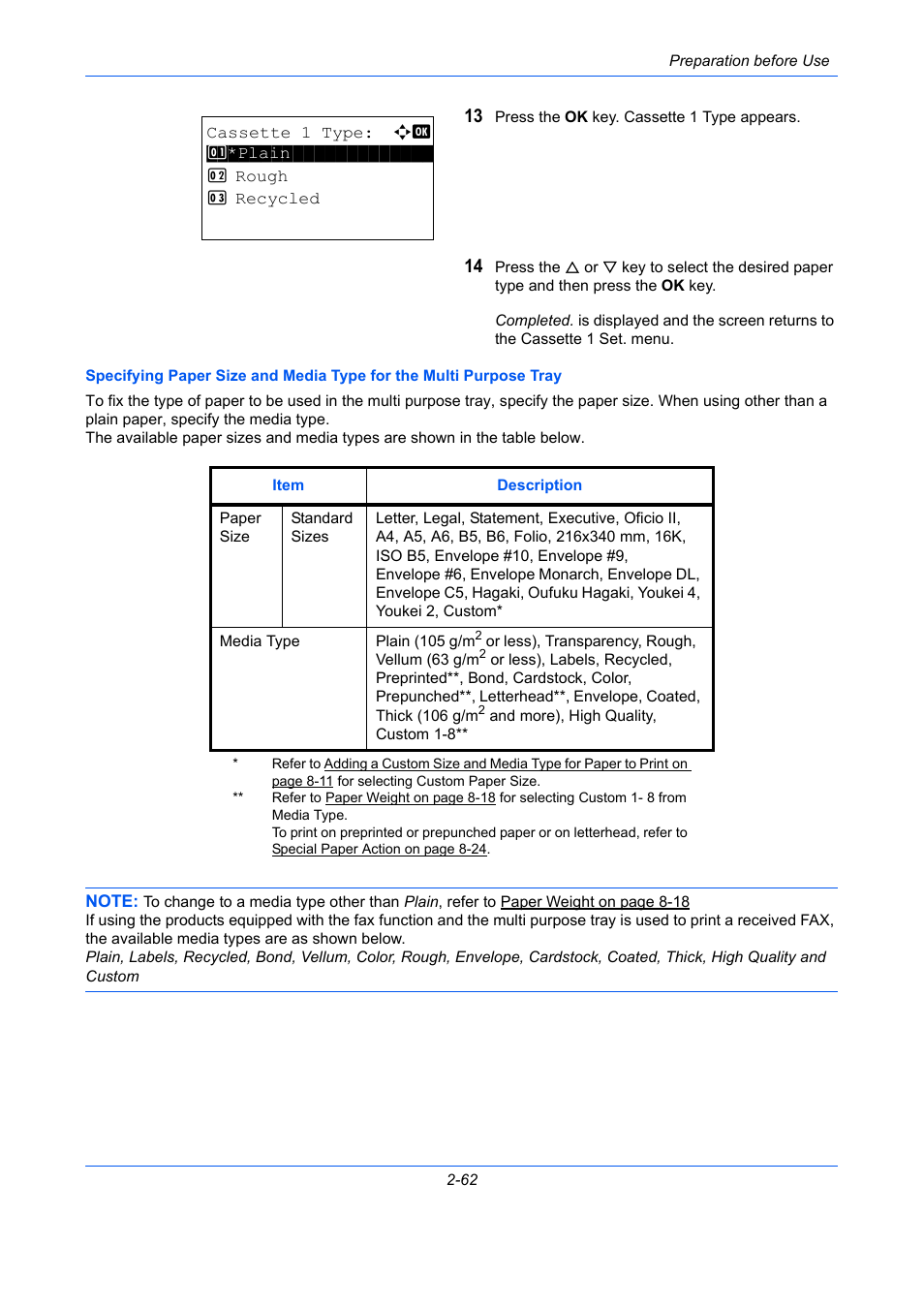 To specifying paper size and | TA Triumph-Adler P-C2660 MFP User Manual | Page 104 / 578