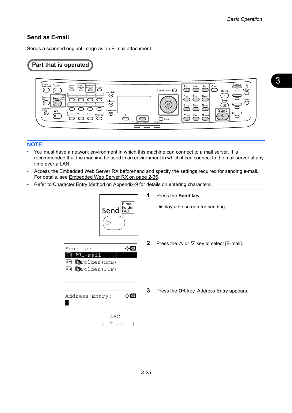 Send as e-mail | TA Triumph-Adler P-C2660 MFP User Manual | Page 135 / 578