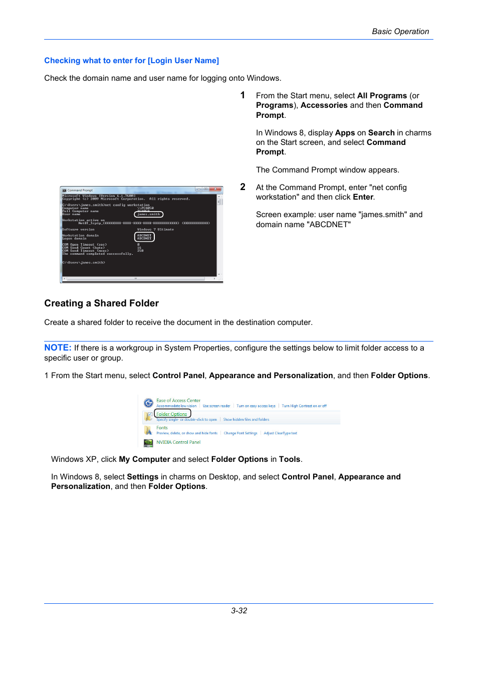 Creating a shared folder | TA Triumph-Adler P-C2660 MFP User Manual | Page 142 / 578