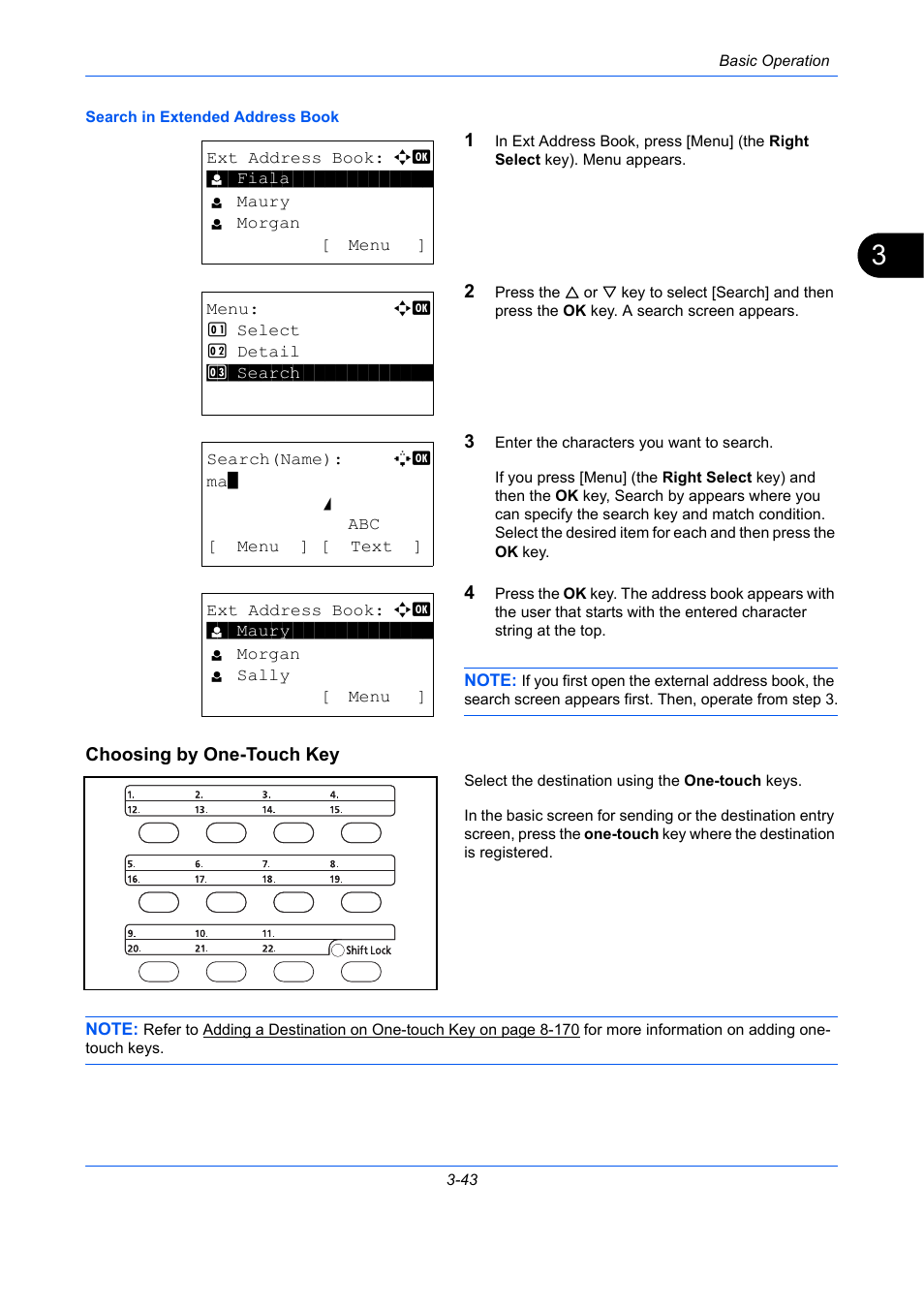 Choosing by one-touch key | TA Triumph-Adler P-C2660 MFP User Manual | Page 153 / 578