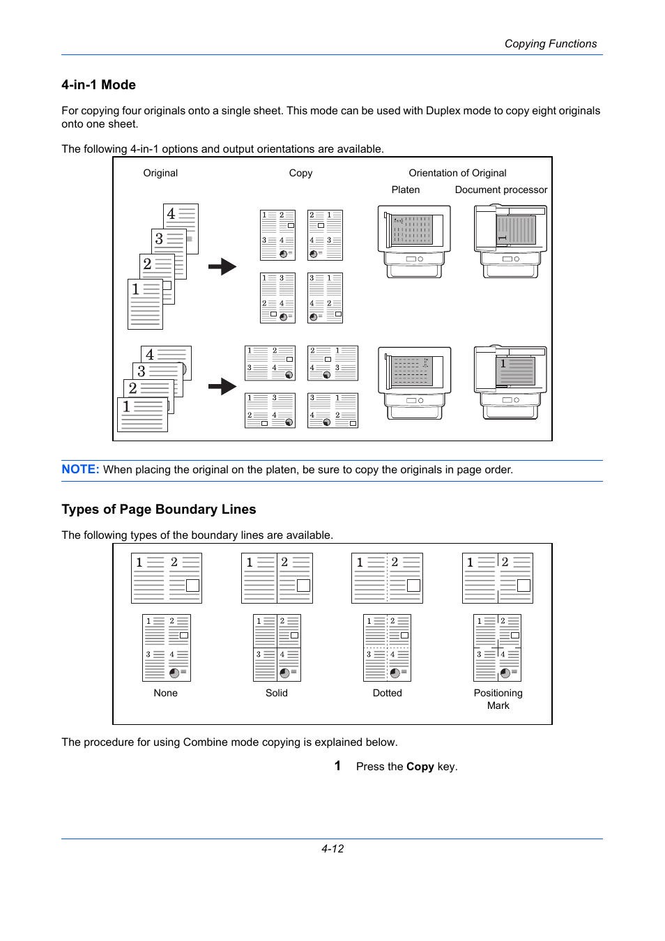 In-1 mode, Types of page boundary lines | TA Triumph-Adler P-C2660 MFP User Manual | Page 170 / 578