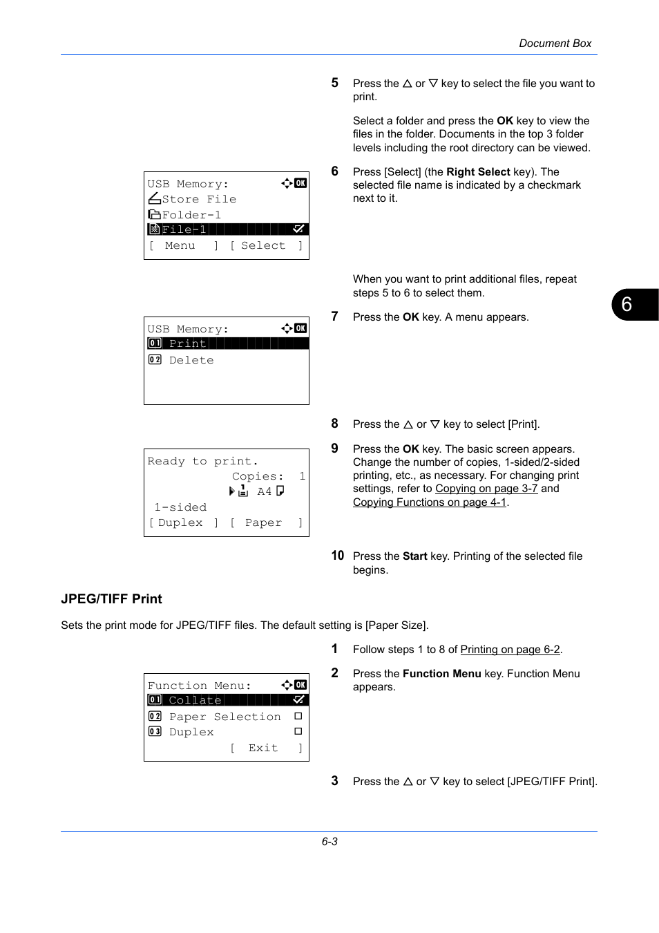 Jpeg/tiff print | TA Triumph-Adler P-C2660 MFP User Manual | Page 217 / 578