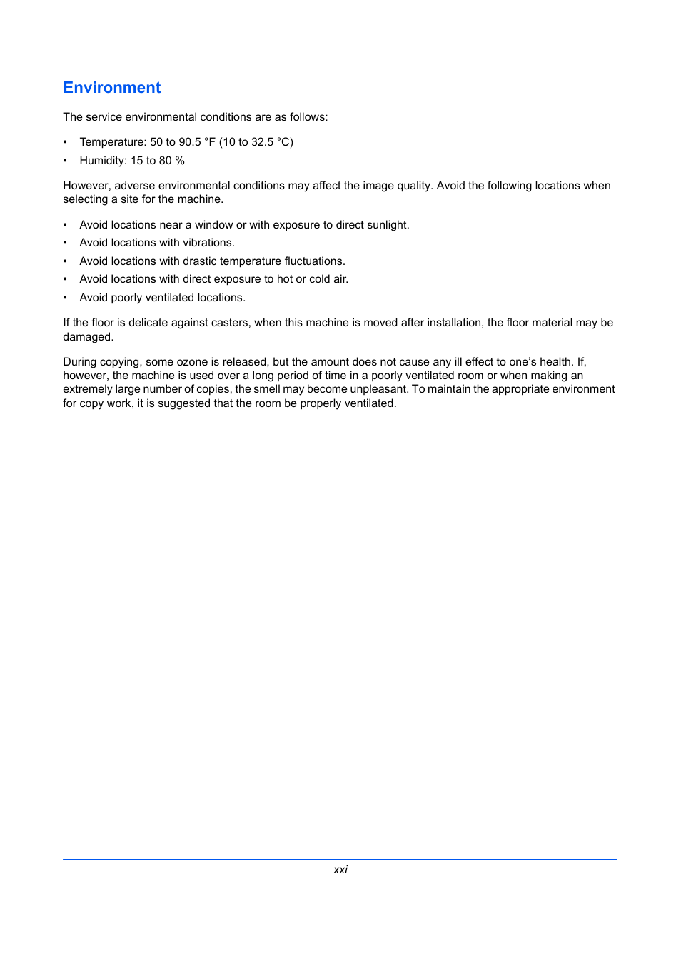 Environment | TA Triumph-Adler P-C2660 MFP User Manual | Page 23 / 578