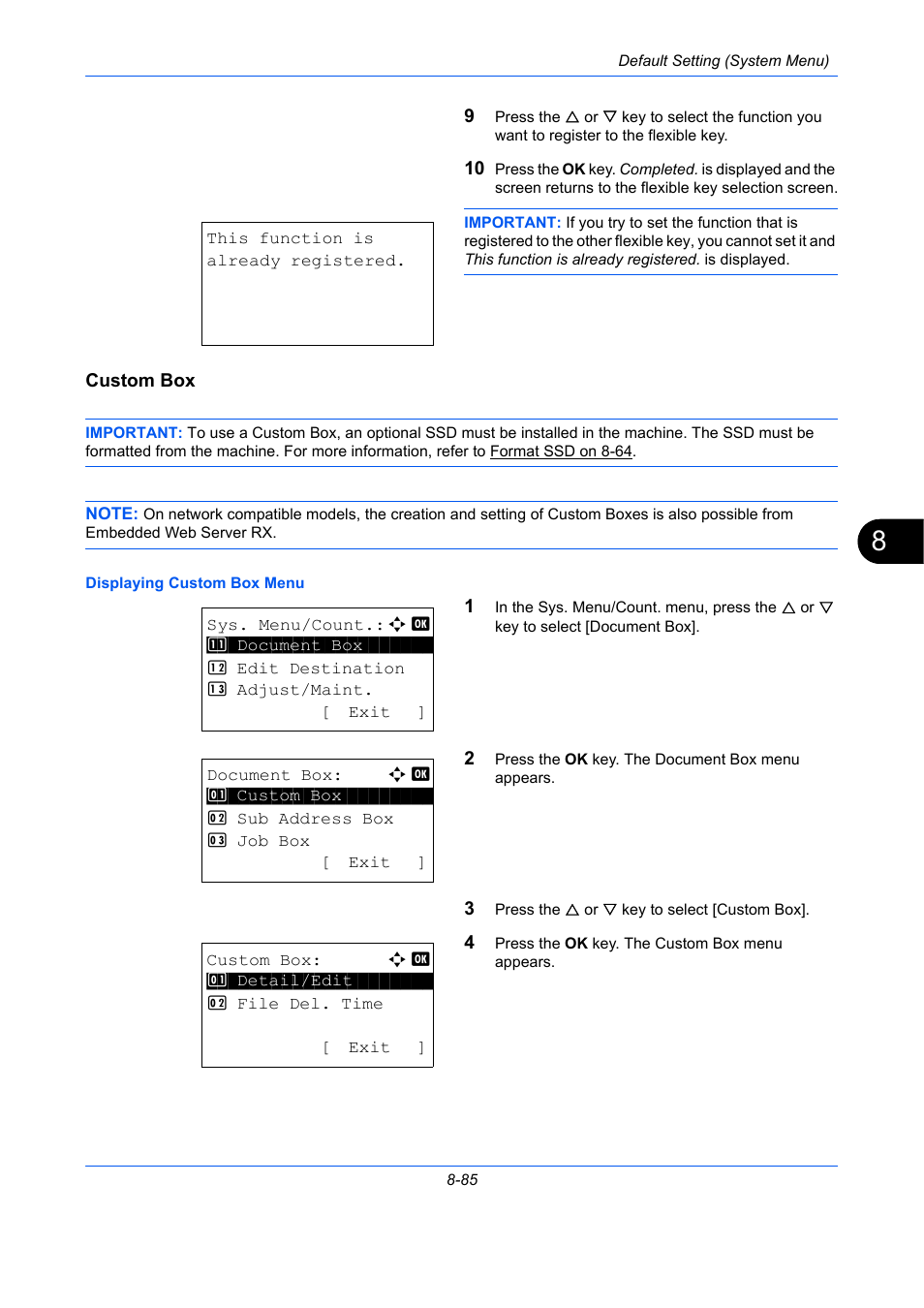 Custom box | TA Triumph-Adler P-C2660 MFP User Manual | Page 341 / 578