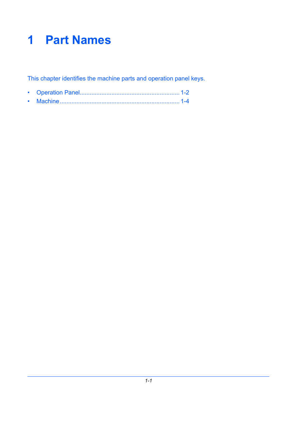 1 part names, Part names, Chapter 1 - part names | TA Triumph-Adler P-C2660 MFP User Manual | Page 37 / 578