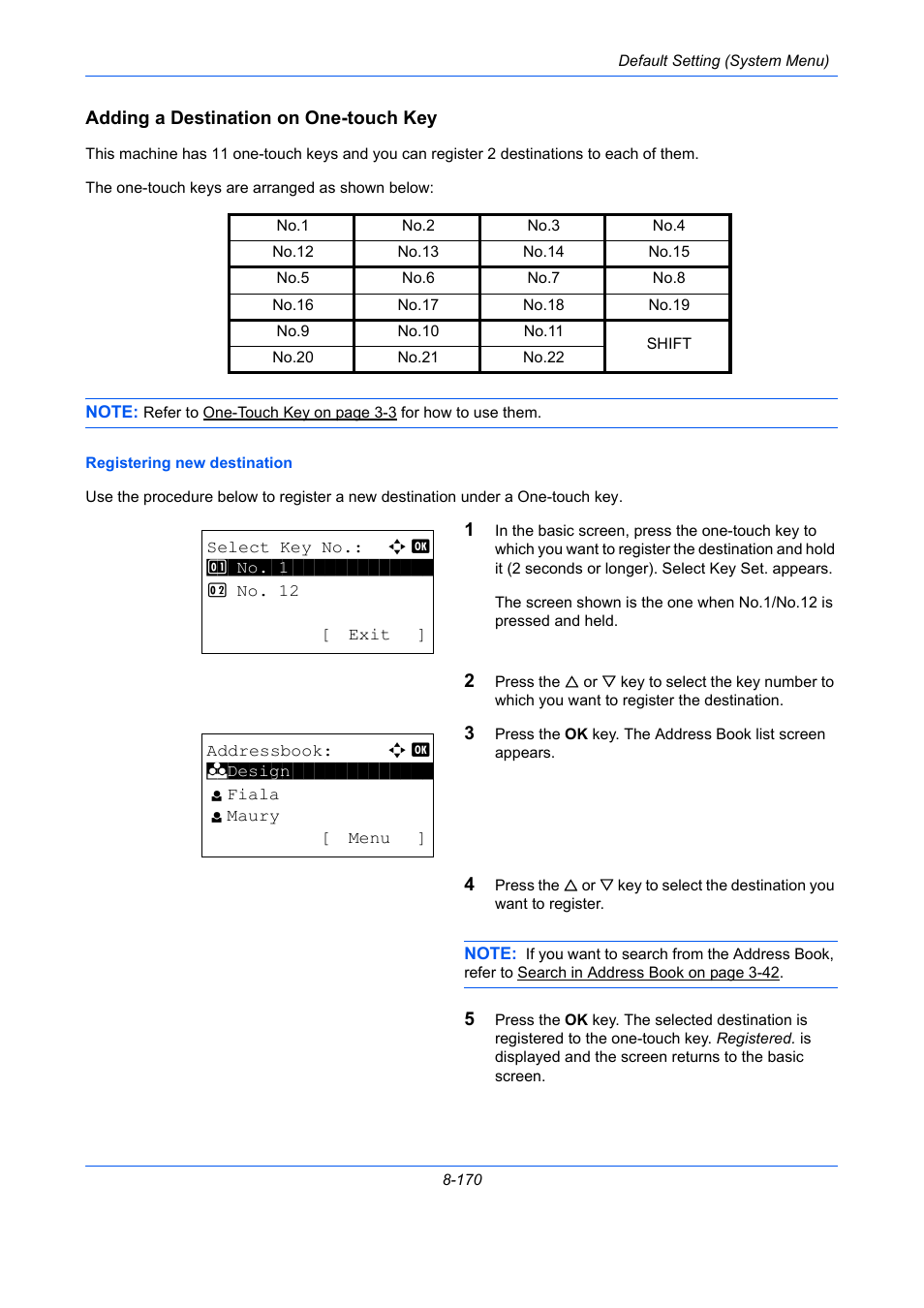 Adding a destination on one-touch key | TA Triumph-Adler P-C2660 MFP User Manual | Page 426 / 578