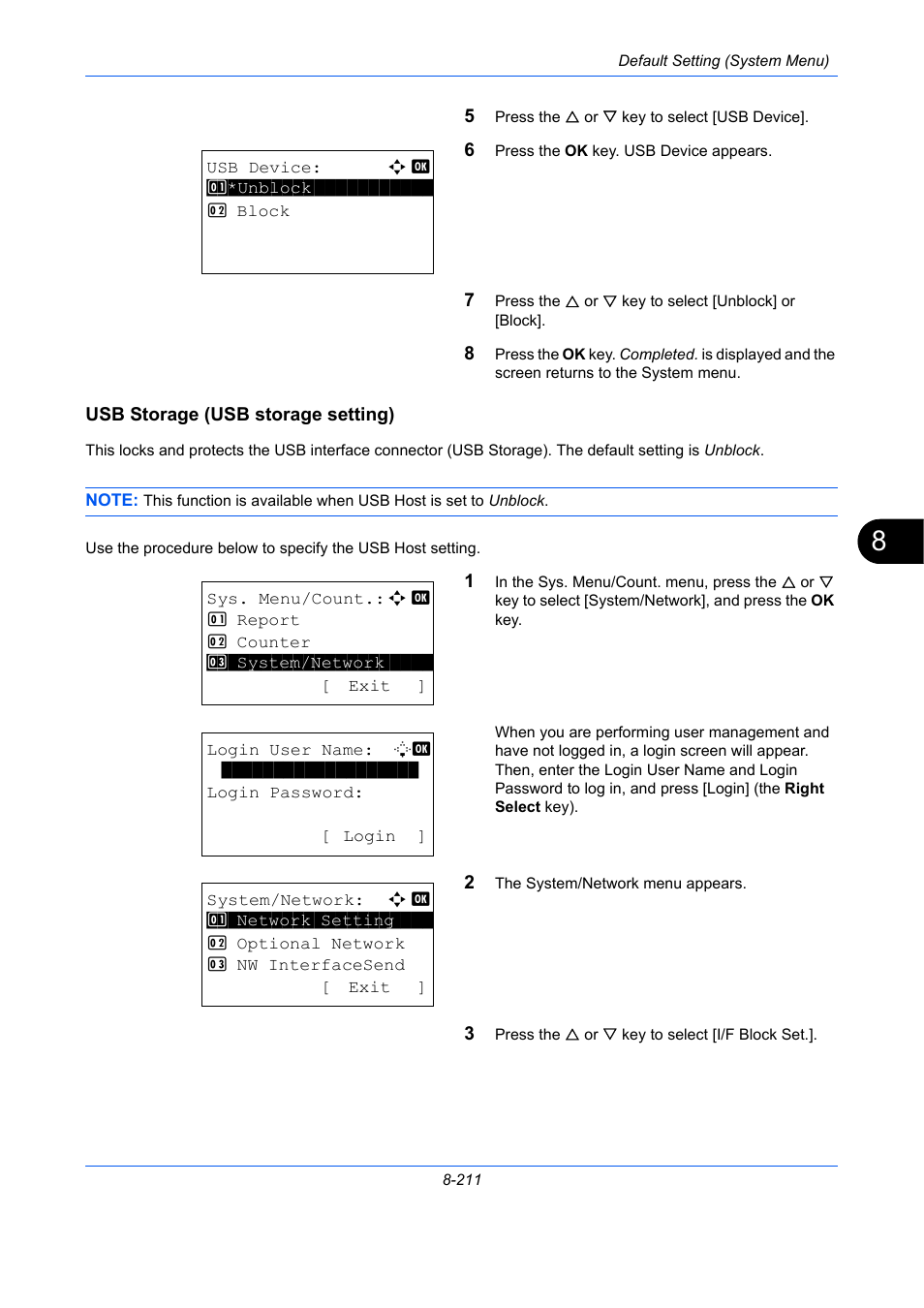 Usb storage (usb storage setting) | TA Triumph-Adler P-C2660 MFP User Manual | Page 467 / 578