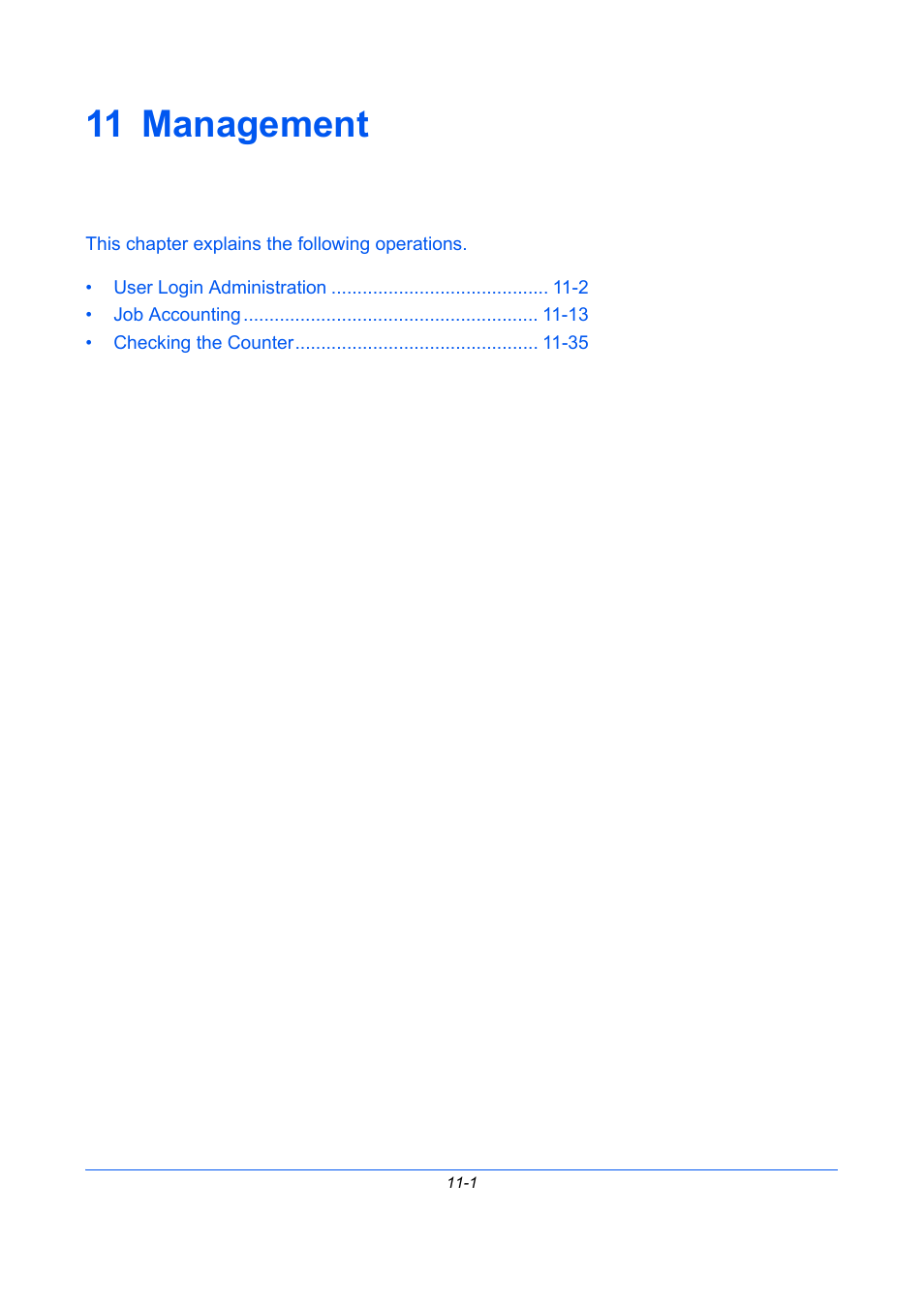 11 management, Management, Chapter 11 - management | TA Triumph-Adler P-C2660 MFP User Manual | Page 503 / 578