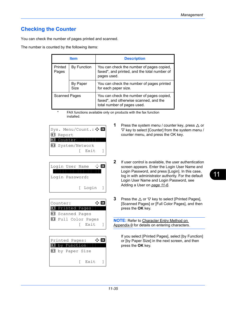 Checking the counter, Checking the counter -35 | TA Triumph-Adler P-C2660 MFP User Manual | Page 537 / 578