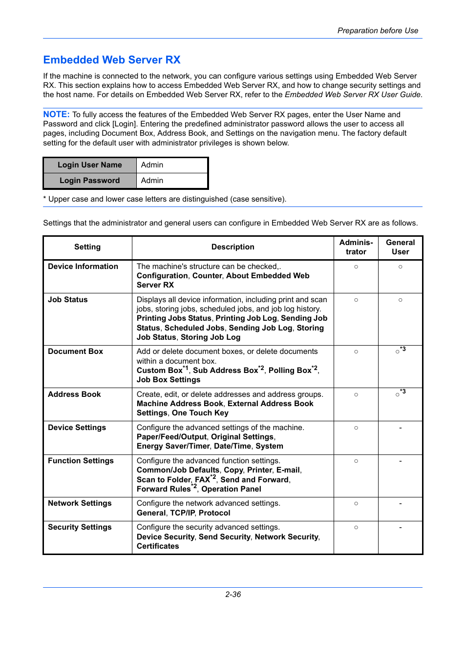 Embedded web server rx, Embedded web server rx -36 | TA Triumph-Adler P-C2660 MFP User Manual | Page 78 / 578