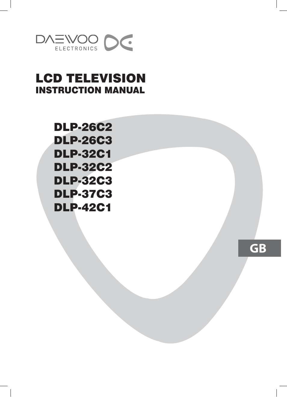 Daewoo DLP-37C3 User Manual | 53 pages