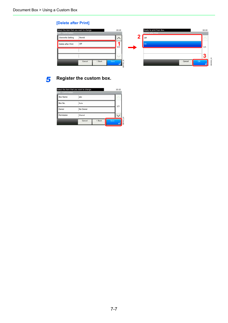 Register the custom box | TA Triumph-Adler P-C2660i MFP User Manual | Page 215 / 396