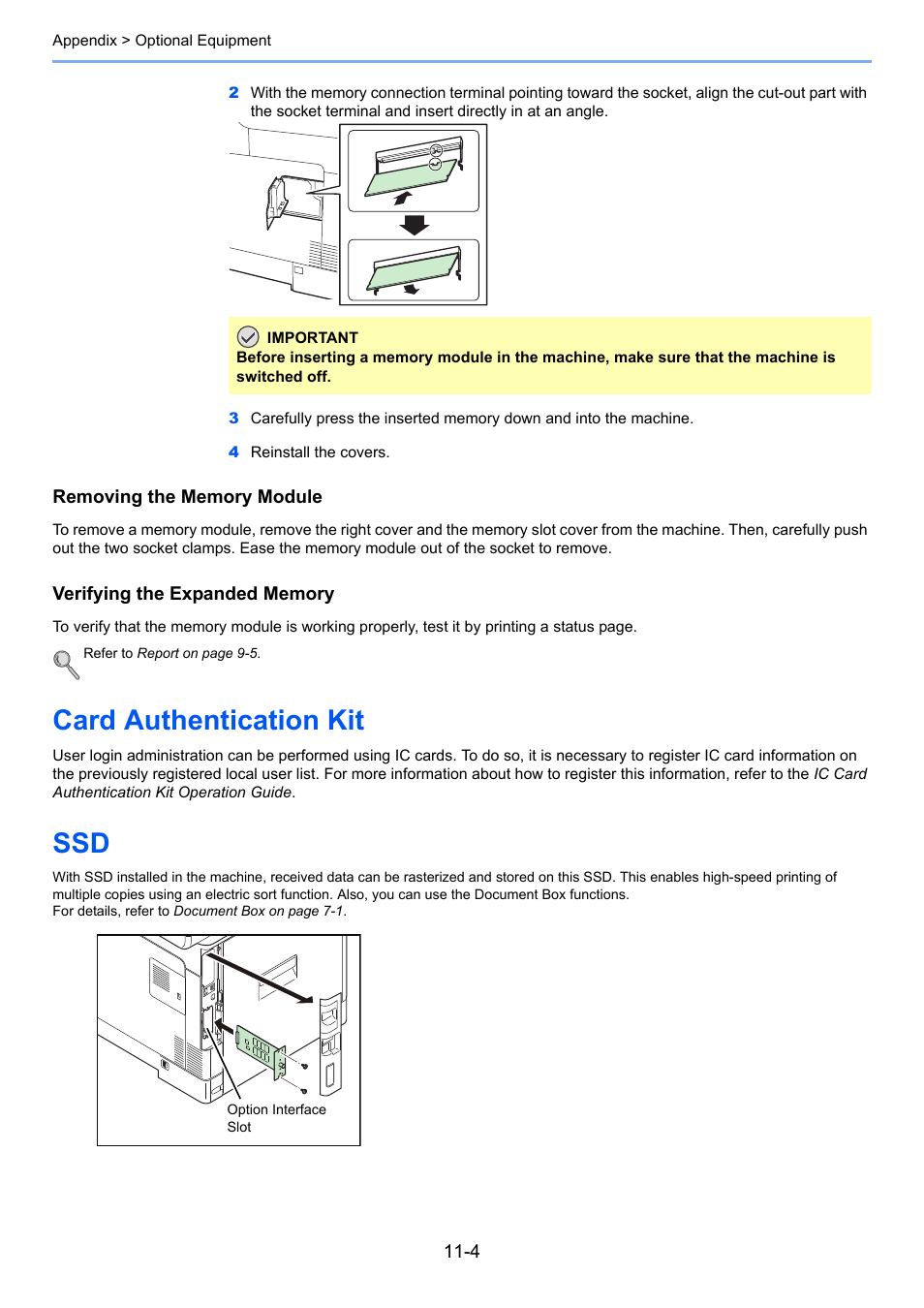 Card authentication kit, Card authentication kit -4 ssd -4 | TA Triumph-Adler P-C2660i MFP User Manual | Page 366 / 396