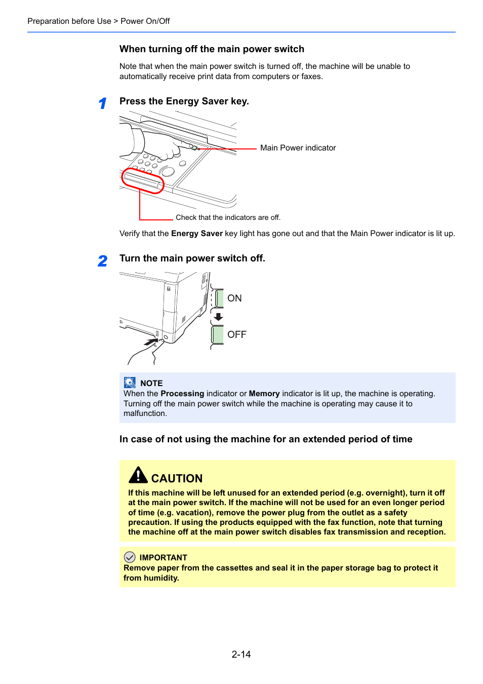 Caution | TA Triumph-Adler P-C2660i MFP User Manual | Page 50 / 396