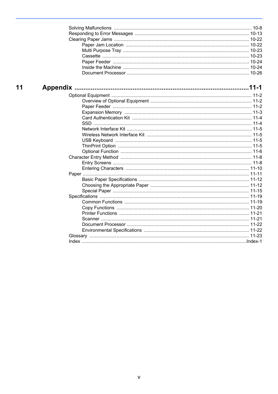 11 appendix -1 | TA Triumph-Adler P-C2660i MFP User Manual | Page 7 / 396