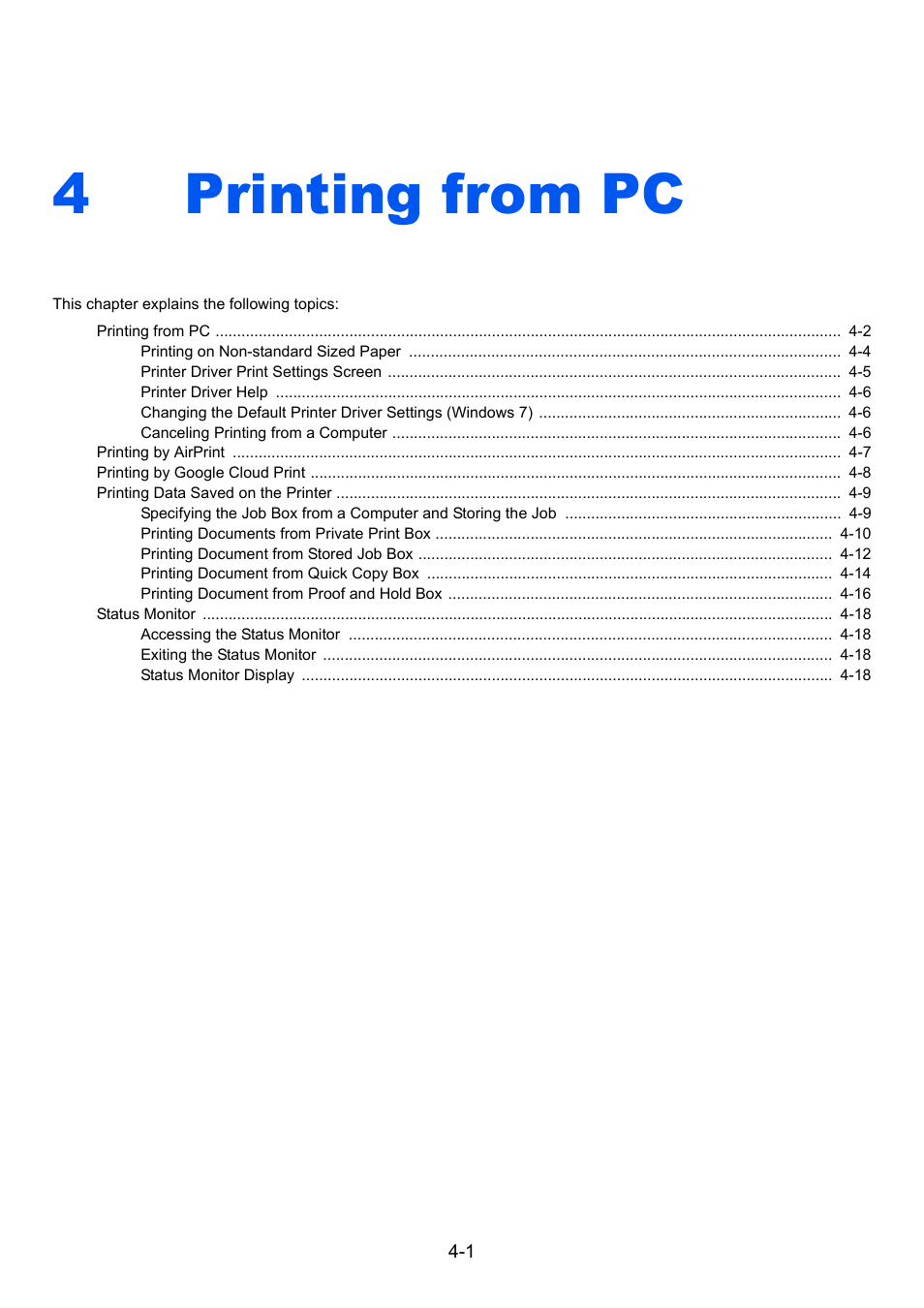 4 printing from pc, Printing from pc -1, Printing from pc | 4printing from pc | TA Triumph-Adler P-C3060 MFP User Manual | Page 131 / 409