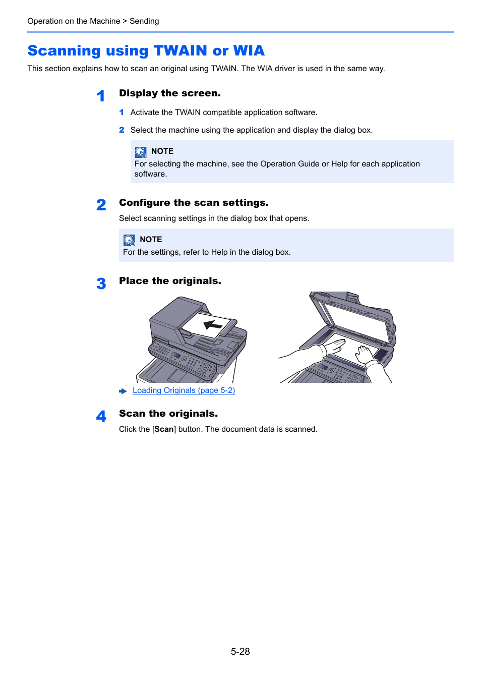 Scanning using twain or wia, Scanning using twain or wia -28 | TA Triumph-Adler P-C3060 MFP User Manual | Page 179 / 409