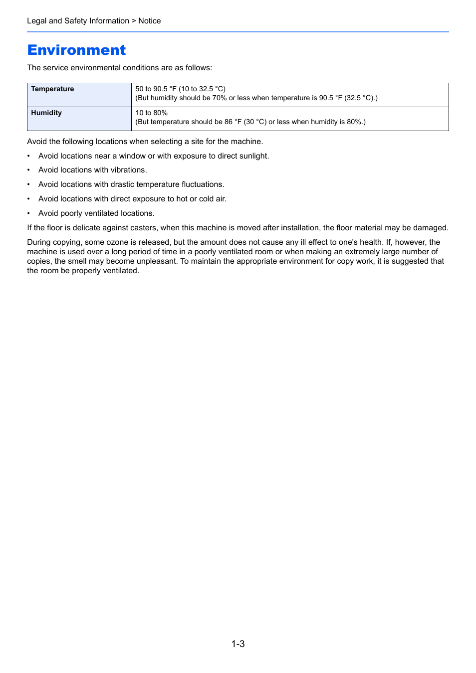 Environment -3, Environment | TA Triumph-Adler P-C3060 MFP User Manual | Page 34 / 409
