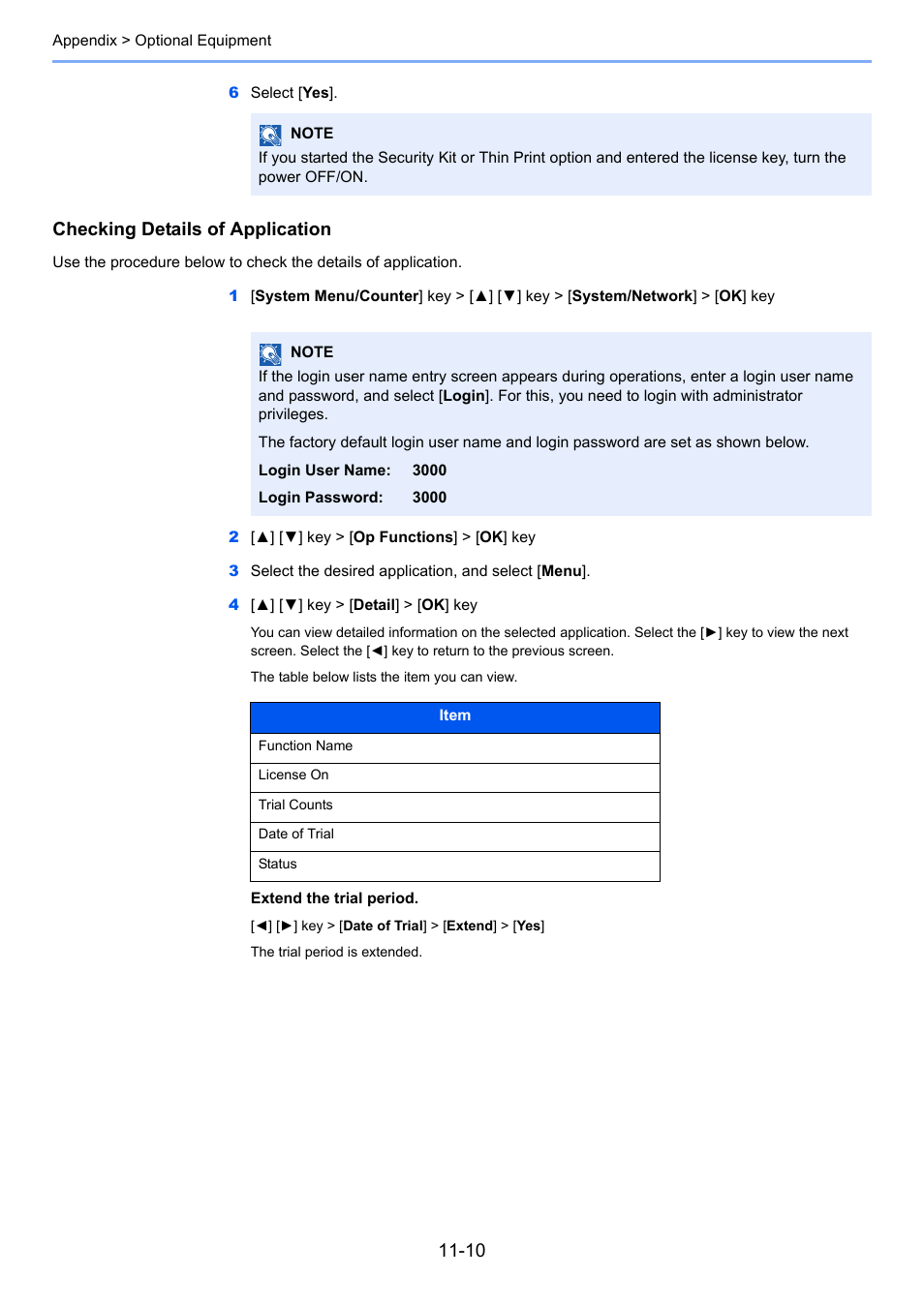 Checking details of application | TA Triumph-Adler P-C3060 MFP User Manual | Page 378 / 409