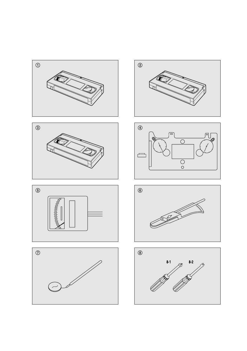 Jigs and tools(continued), Sketch of jigs and tools | Daewoo VCR MECHANISM UNIT User Manual | Page 10 / 34