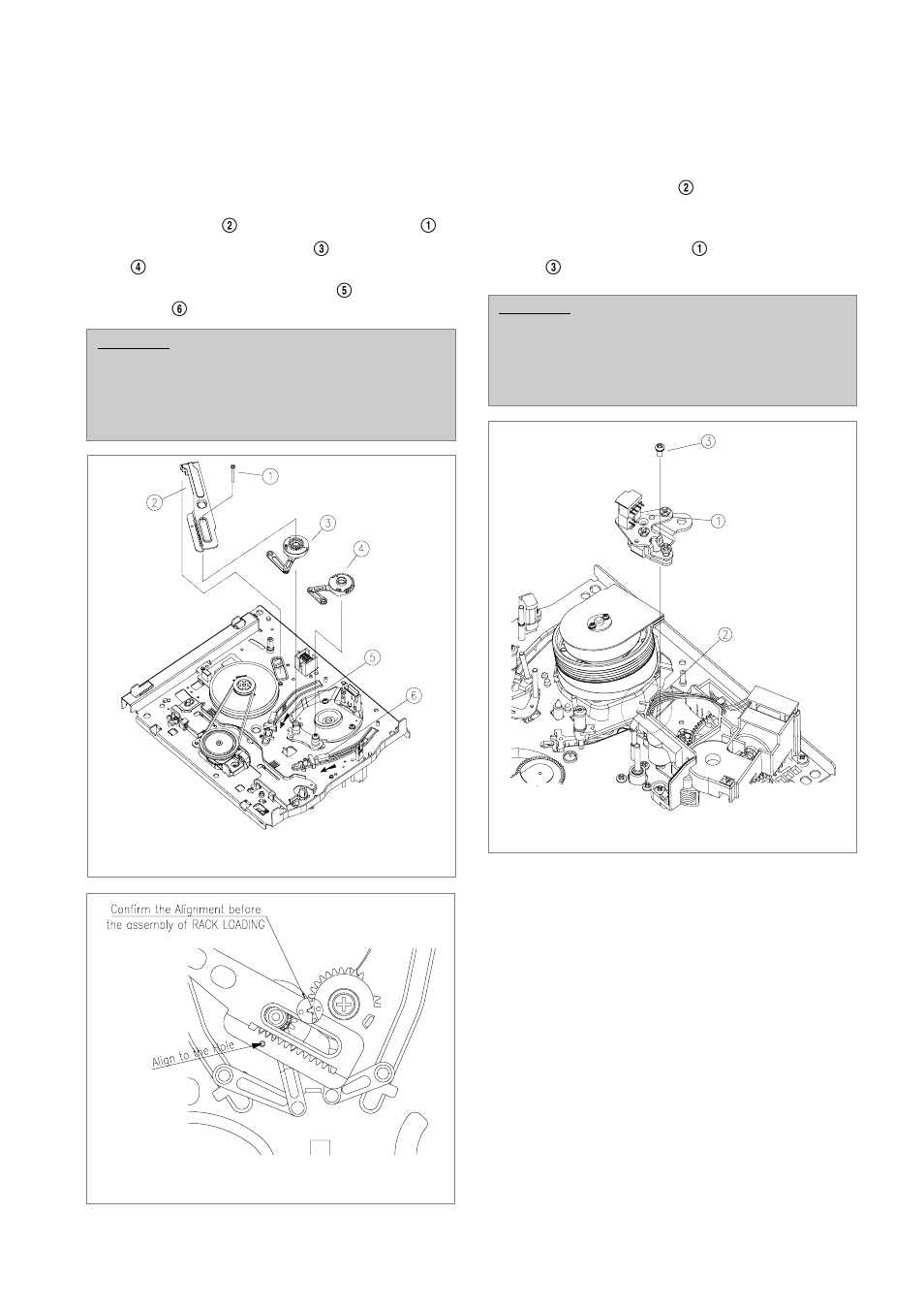 Deassembly and replacement (continued) | Daewoo VCR MECHANISM UNIT User Manual | Page 13 / 34