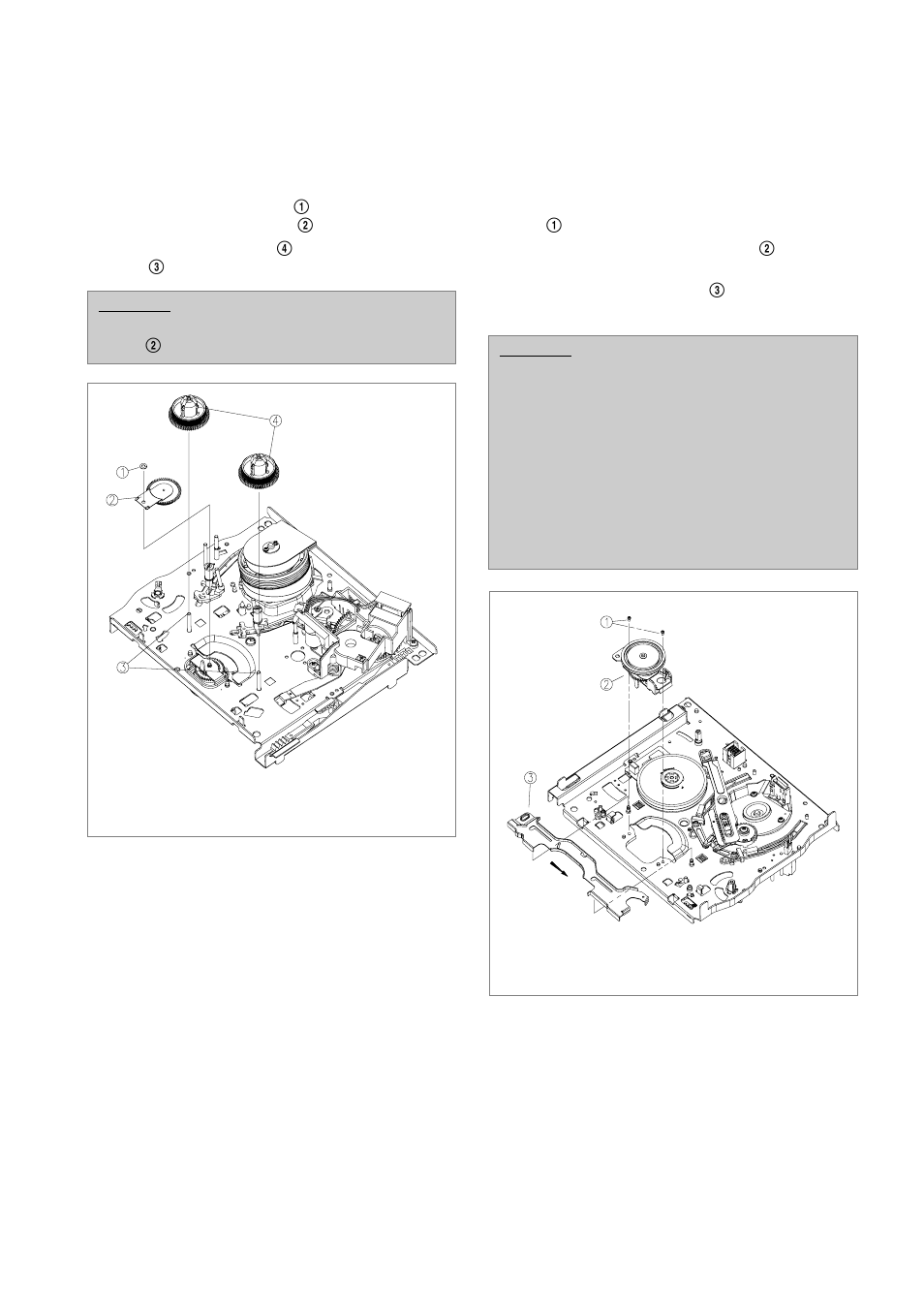 Deassembly and replacement (continued) | Daewoo VCR MECHANISM UNIT User Manual | Page 16 / 34