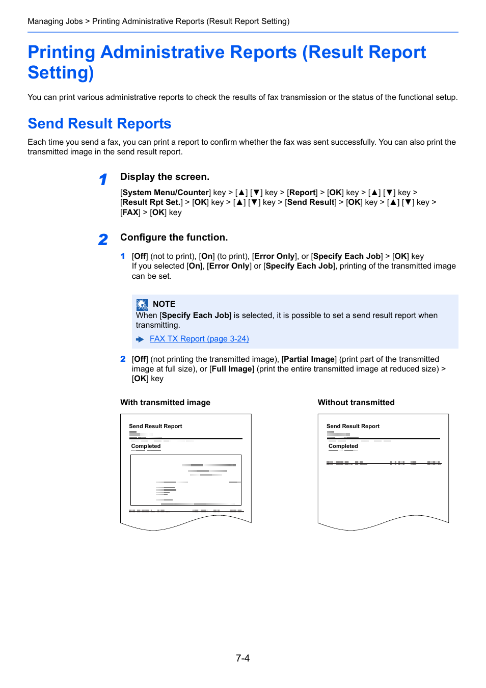 Send result reports, Send result reports -4 | TA Triumph-Adler P-C3065 MFP User Manual | Page 130 / 184